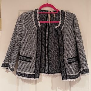 Bailey 44 jericho Cropped Tweed Jacket, 3/4 sleeve
